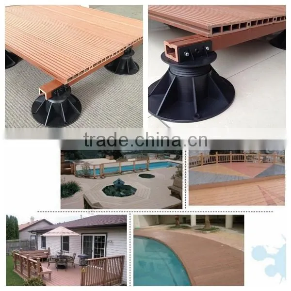 Vitian PP material adjustable plastic pedestals for outdoor WPC decking