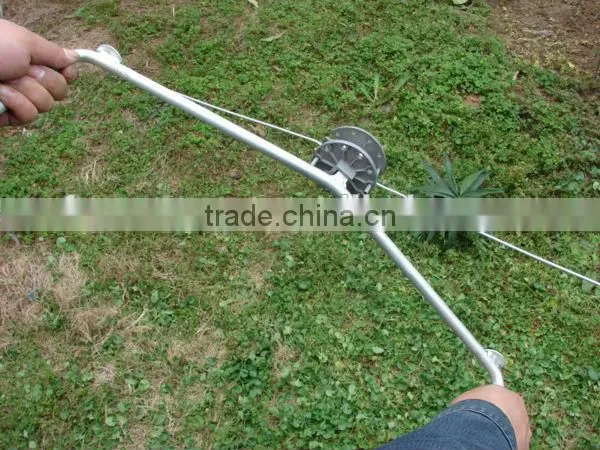 Vineyard Trellis galvanized steel Round styled wheel Aluminum or Plastic Wire Tensioner