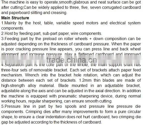 Semi-Automatic Corrugated Slitter Scorer Machine/Cartoning Machine