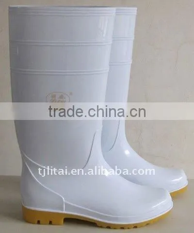 Polyester Lining Foodstuff /Chemical filed/Agriculture/PVC Work Boots, Light and Cheap Price
