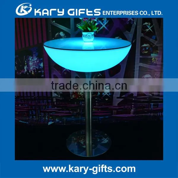 LED FURNITURE LIGHTING OUTDOOR HIGH BAR TABLE DESIGN