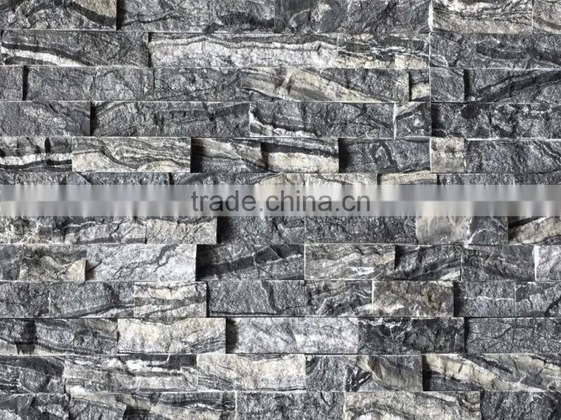 High quality tree black marble stone,cultural stone