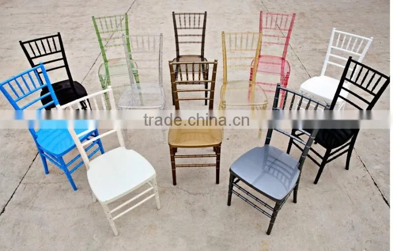 Transprarent resin acrylic plastic chair resin chiavari chair for sale