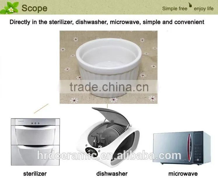 High quality Stocked bakeware sala bowl /flat bottom round bowl