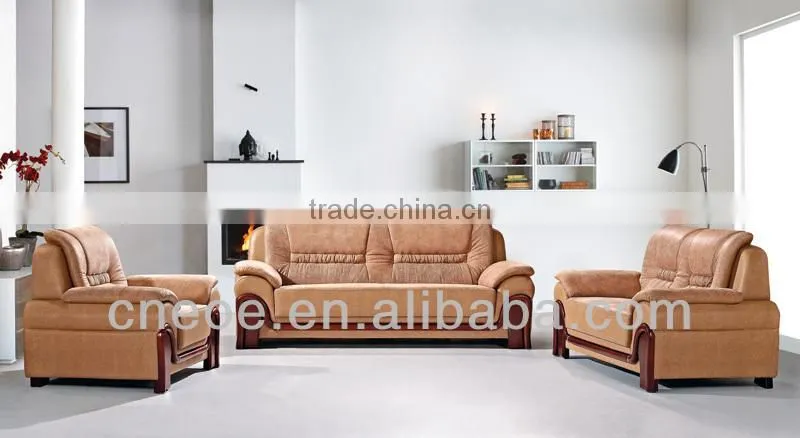 Simple leather sofa designs 1+1+3