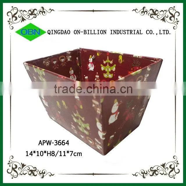 Cheap Cardboard Basket Christmas Decorating
