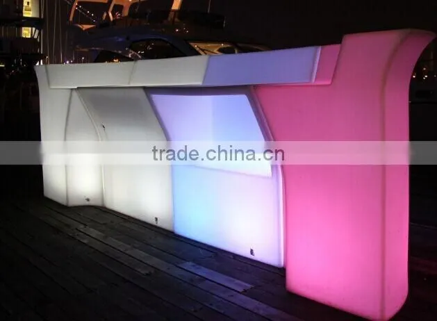 new designing restaurant commercial modern led bar counter