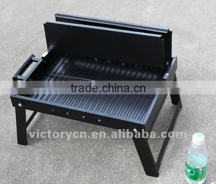 Folding stove top bbq grill