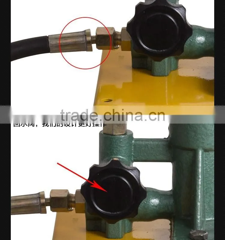 Export promotion Engineering Manual hydraulic test pump / Manual hydrostatic pressure test pump