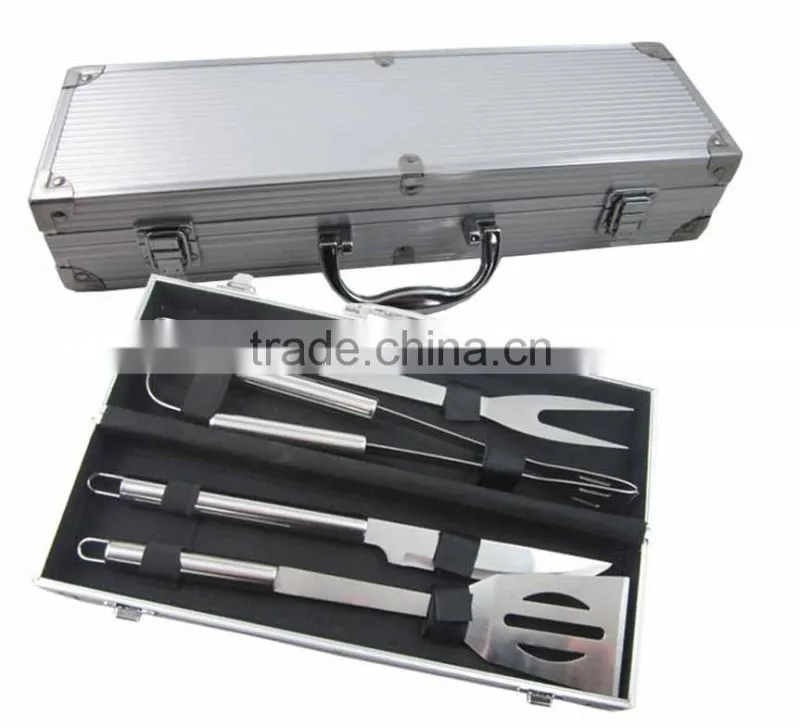 Fashion Item Aluminum Case Stainless Steel BBQ Tool Set