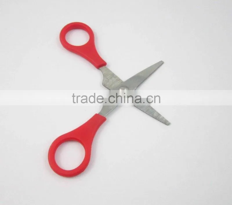 High Quality Red Handle Small Student Scissors