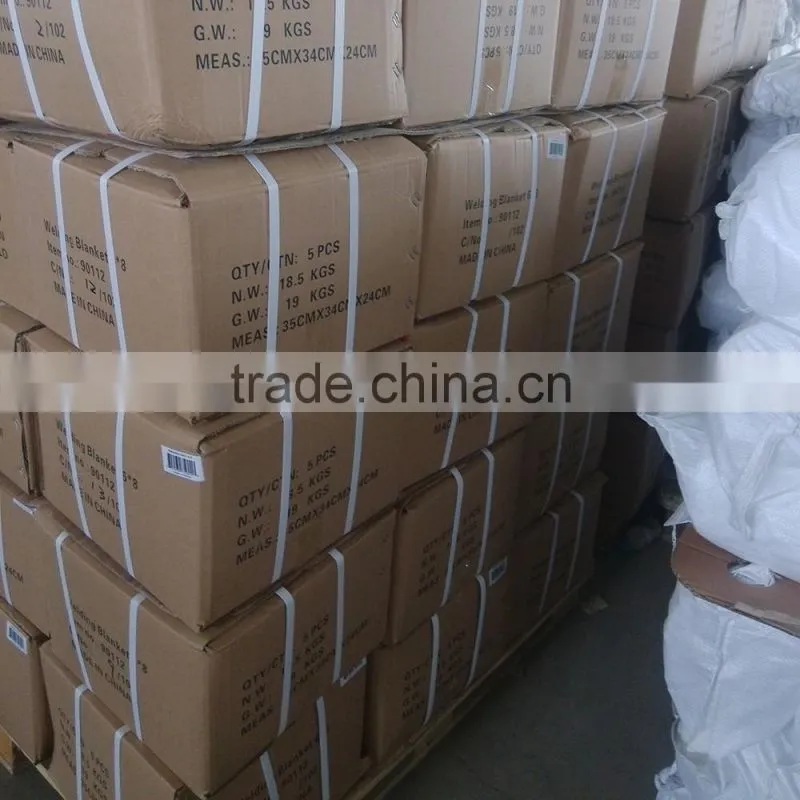 2016 year top sale to Kuwait 1.8*50m 1050gsm 1 mm Fire retardant fiberglass cloth for welding oil pipe parcel
