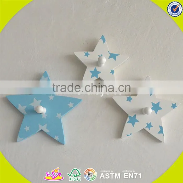 wholesale baby wooden wall hook cheap kids wooden wall hook high quality children wooden wall hook W09B026
