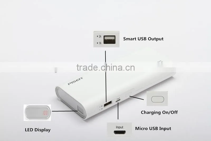 Pisen Stretchable 3.7V Foldable AC Plug Quick Charger for Mobile Phone Mobile Phone Battery 40 to 75mm
