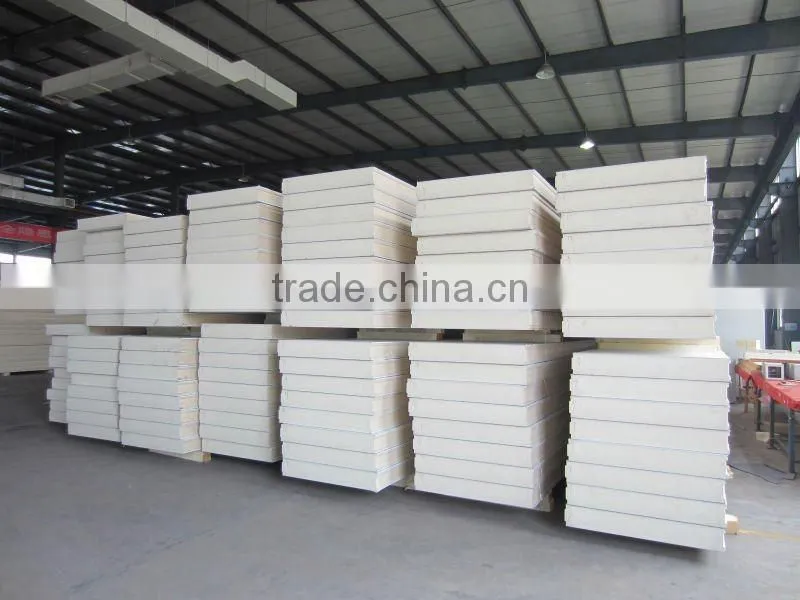 100mm Polyurethane sandwich panel for cold storage
