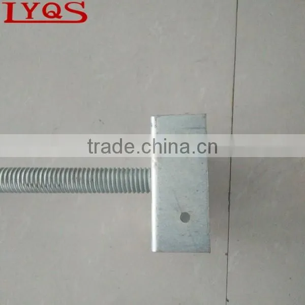 Scaffolding adjustable U-head jack support