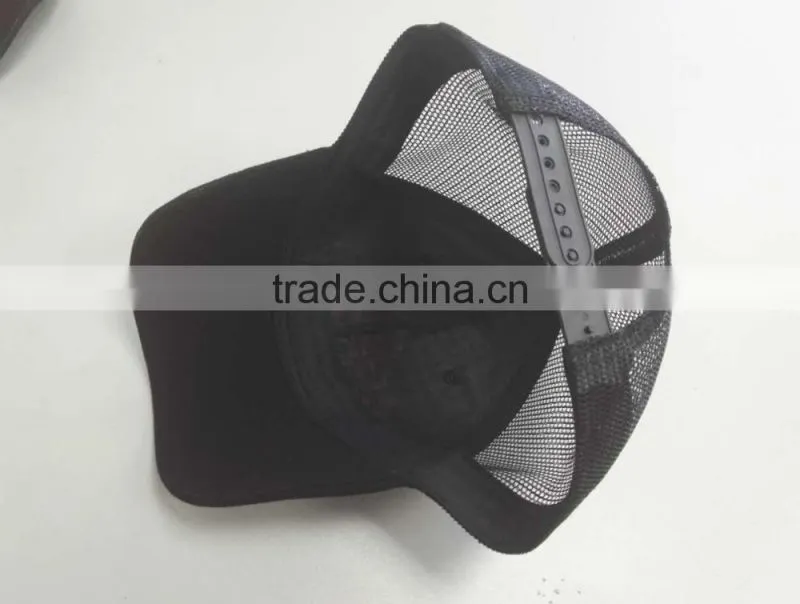 100% black cotton baseball cap hats