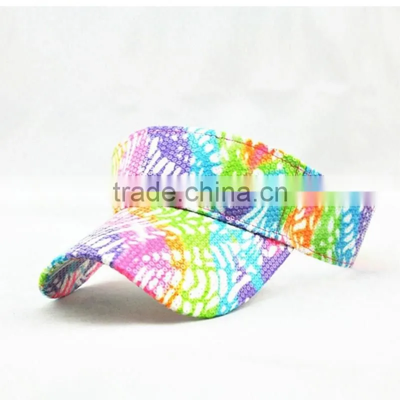 Custom Embroidery Colorful Sport Sun Hat Of Women