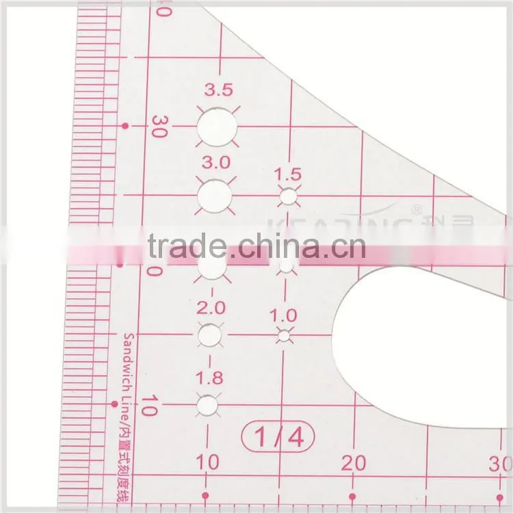 kearing brand plastic Scale ruler, 1/4 painting scale ruler ,garment pattern making rulers#8514