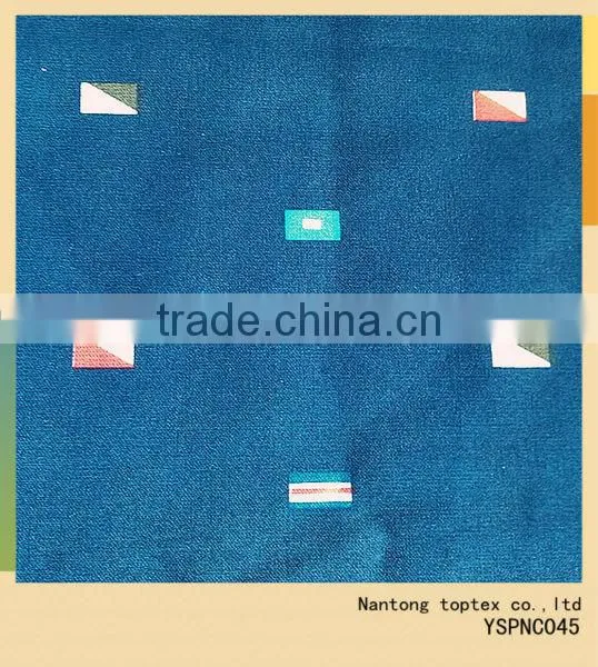flag print cotton slub twill fabric