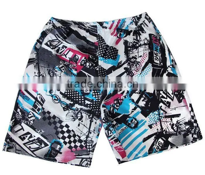 2014 fashion Beach volleyball teen couple beach shorts