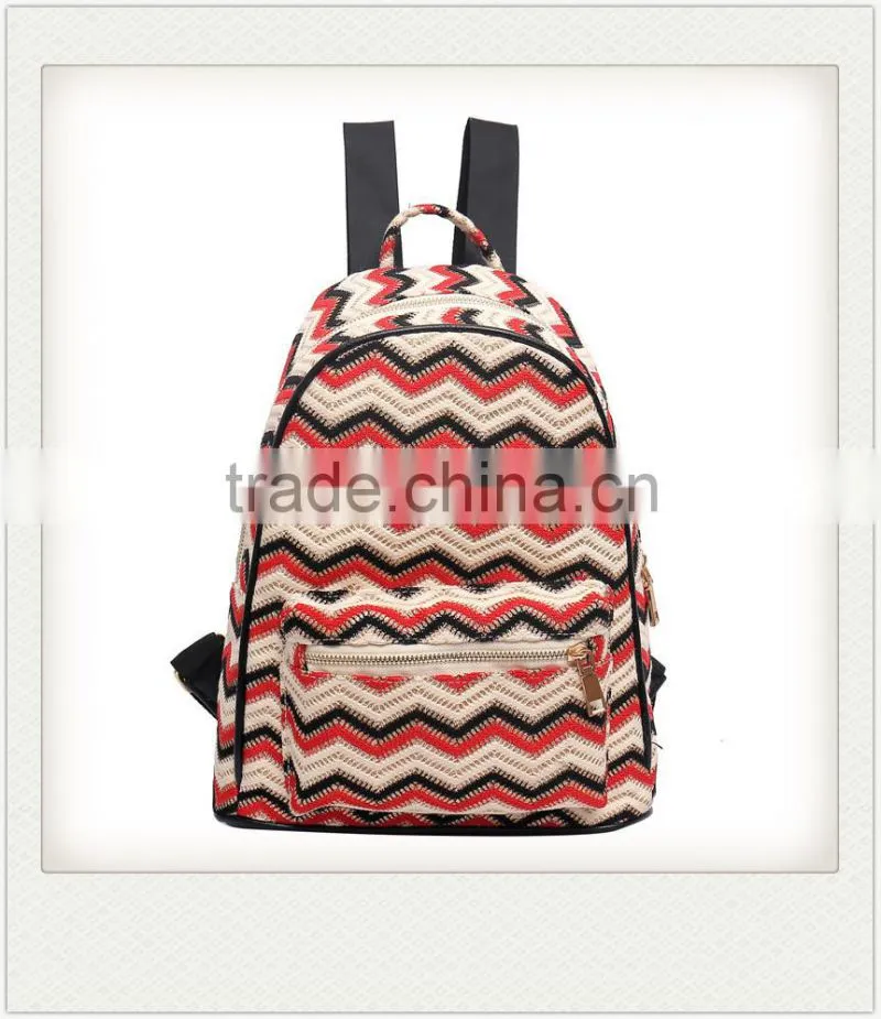 wholesale high quality chevron backpack