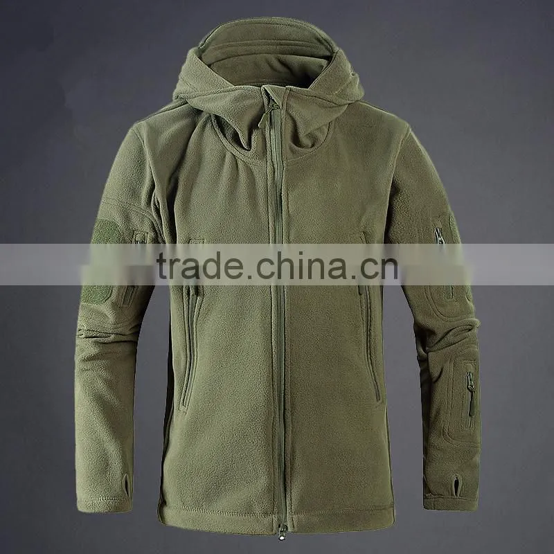 2017 Hot Sell army polar fleece jacket for men