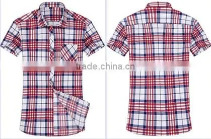 Broken beautiful han edition no-iron shirt grid business cotton printed shirt tide men leisure long-sleeved shirt