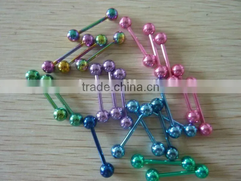 Fashion Plated Blue Tongue Ring