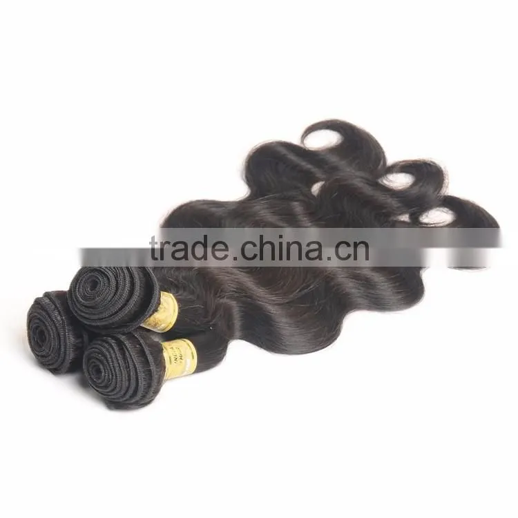 Raw Virgin Indian Hair Weaves Wet and Wavy Indian Body Wave Human Hair Extension