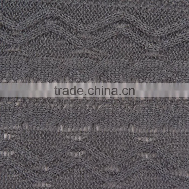 plain Knitting crochet 100% acrylic throw blanket with gift