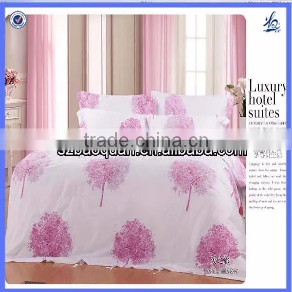 printed bed sheet/flower design bed sheet/digital printed bed sheet