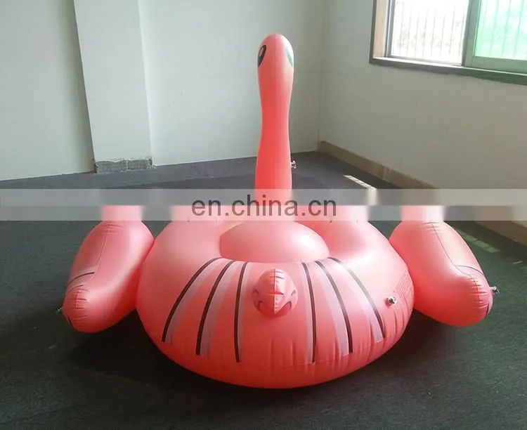 Custom 6p Eco-friendly PVC Inflatable Pool Flamingo Pool Float 190cm