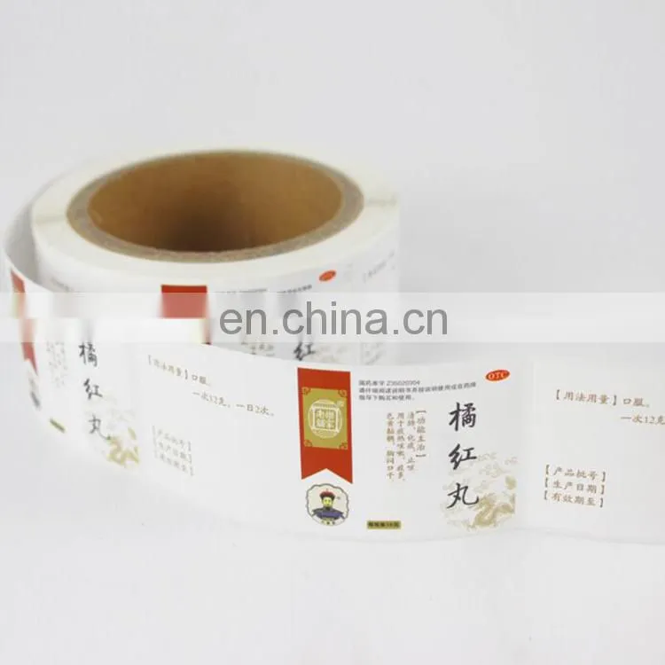 Factory supply cheap wallpaper sticker roll paper sticker with logo printed