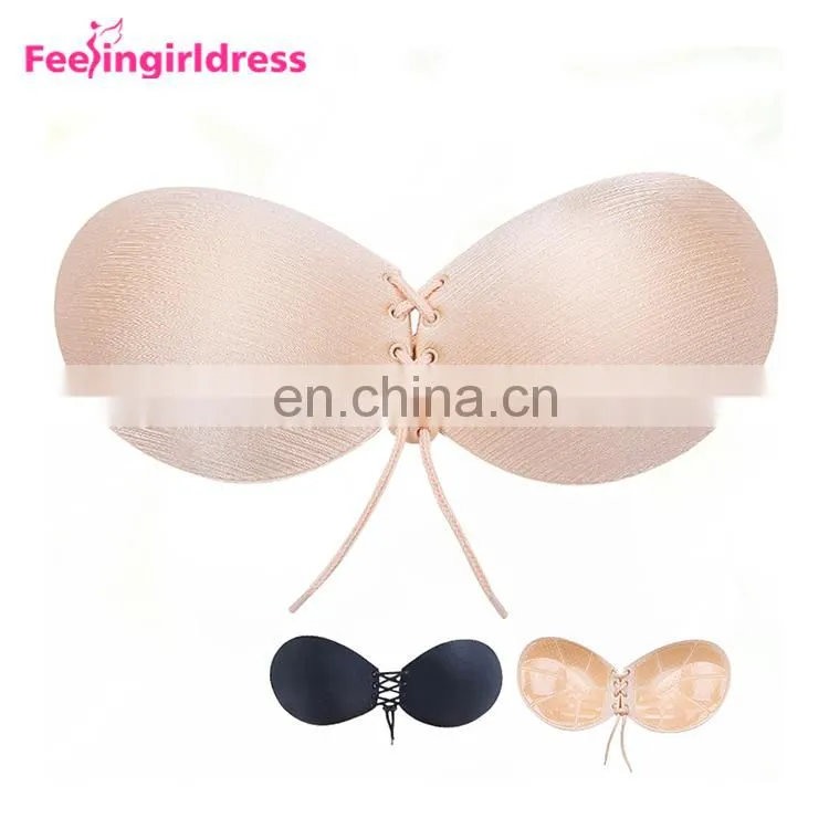 Latest Design Self Adhesive Magic Fly Sexy Strapless Push Up Bra