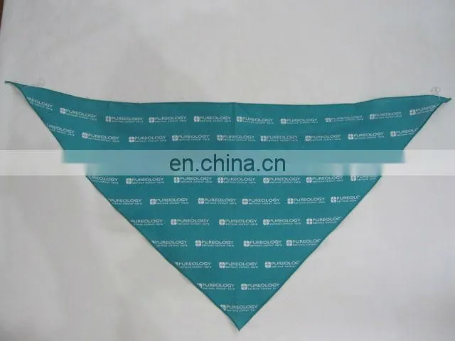 Mass customization printing pet pet scarves cotton cute logo bandanna