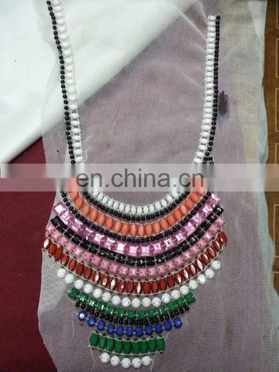White Metal Chokar Necklace