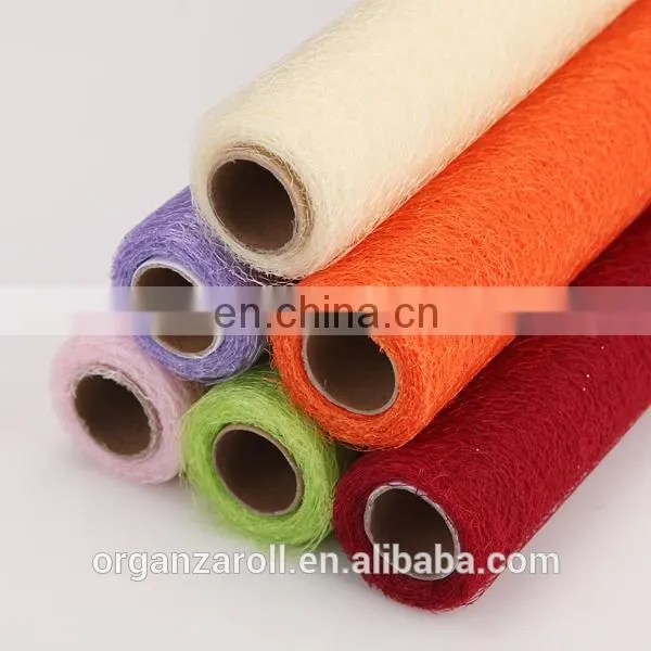 Wholesale polyester wrapping mesh roll for flower