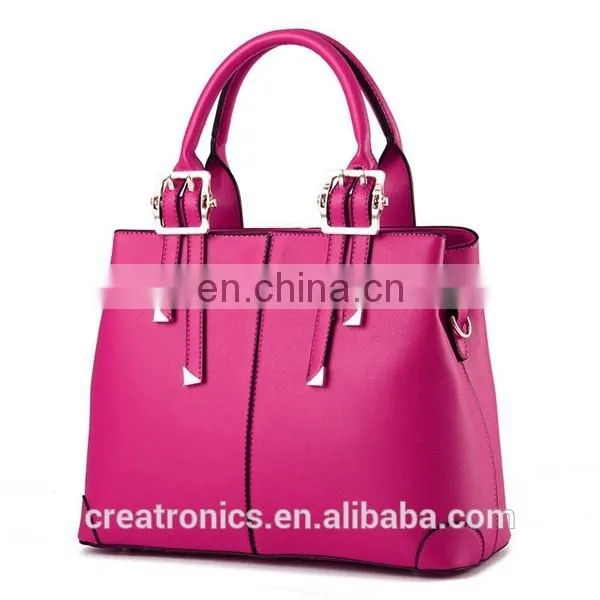 CR best selling products in europe lady fashion office bag sky blue pu leather handbag