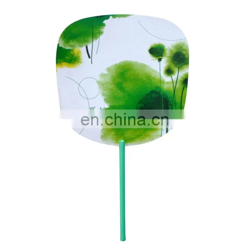 high-quality advertise brand custom person fold fan wholesal