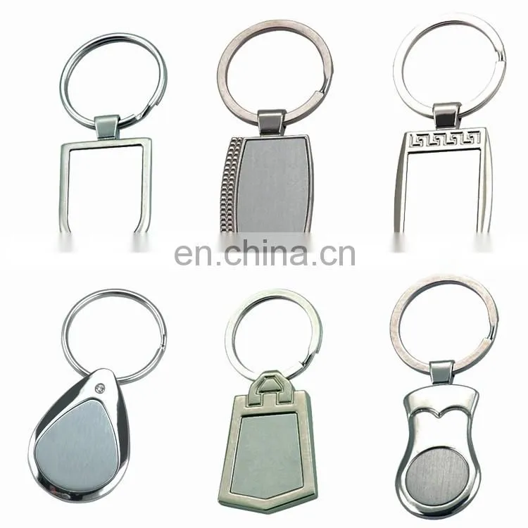 Metal multi rings keyring three ring quick release zinc alloy keychain