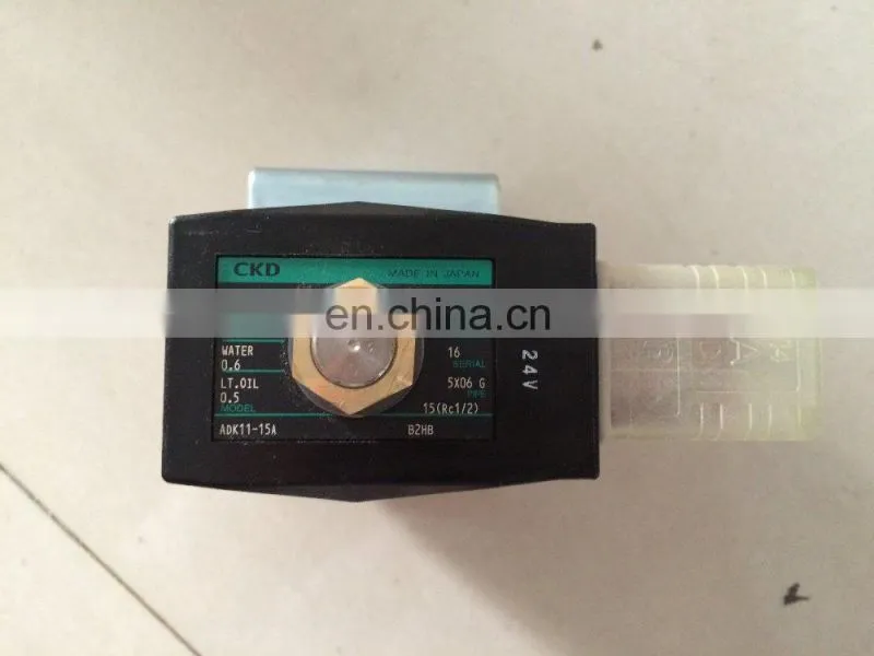 Safety Electric CKD Solenoid Valve Japan Pneumatic Solenoid Valves ADK11-15A-B2HB-DC24V
