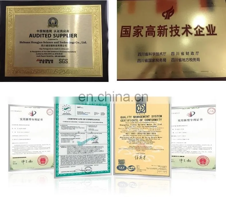 ER11 220V 500W air cooled Mini spindle motor for CNC