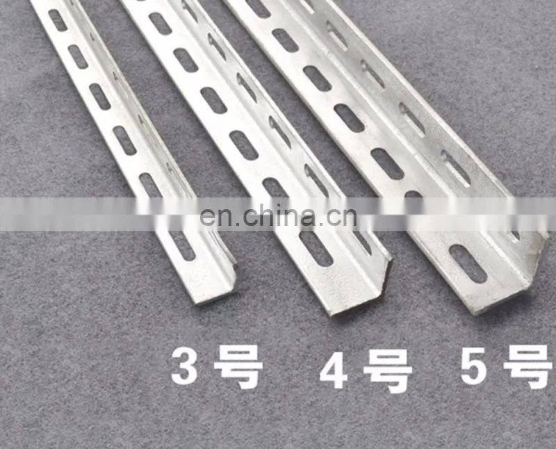 S235JR Cold Rolled Perforated L profiles Sizes