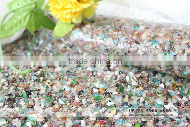 0113L China factory Hot fix beaded rhinestone appliqueh,beaded rhinestone applique for shoe,Wholesale beaded rhinestone applique
