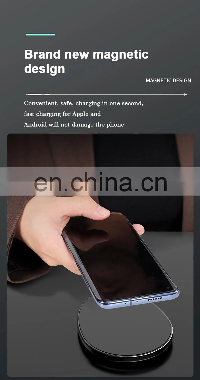 Ready Stock Magnetic Wireless Charger Manufacture Mobile Phone Wireless Charging Magnetic for Iphone 12 Pro Max X 11