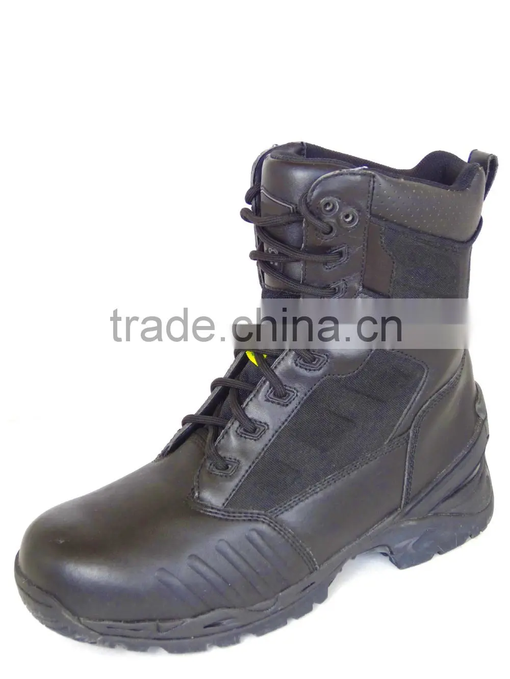Combat 8 inches Black Leather Tactical Men Military Boot
