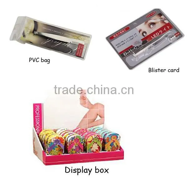 Metal pincers metal eyebrows tweezers set in pouch stainless steel tweezers