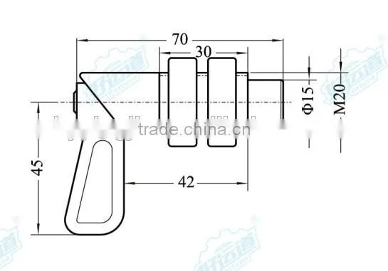 02408 Spring pin latch door bolt locking