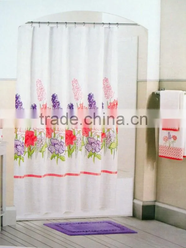 metal hookless fabric shower curtain